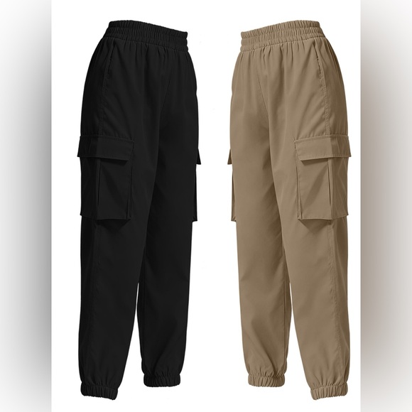 2 Piece Elastic Waist Cargo Pants - Picture 13 of 16